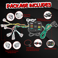 12V Auto 4 voies connecteur plat attelage de remorquage arrière remorque LED frein voiture accessoires faisceau de câblage Kit pour 16-24 Toyota Tacoma
