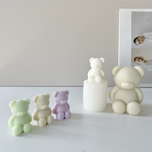 Stampo in Silicone 3D a Forma di Orso <span class=keywords><strong>per</strong></span> <span class=keywords><strong>Torte</strong></span>, DIY, Aromaterapia, Orso Seduto, <span class=keywords><strong>per</strong></span> Resina Epossidica e Candele, Non Tossico, Ecologico, Riutilizzabile, Grado Alimentare - Product Image 2