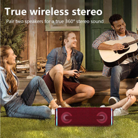 Altavoz de Audio F9 impermeable, inalámbrico, Bluetooth, con correa de luz colorida y función de Beats de tambor, personalizado, nuevo