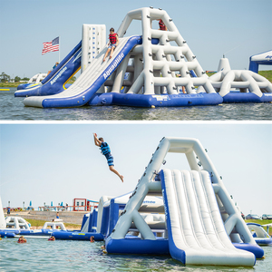 Personalizable grande inflable Aqua Sports Bouncer Castle Nuevo diseño <span class=keywords><strong>flotante</strong></span> parque acuático para la diversión por mar o lago - Product Image 6