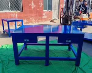 Thêm nhiệm vụ nặng nề chế tạo thép bàn làm việc hàn thép bàn làm việc kim loại bàn làm việc - Product Image 6