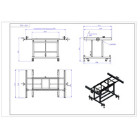 Table d'assemblage mobile pour fabricants, transformable, avec roulettes, pour fenêtres, établi pliant, angle réglable