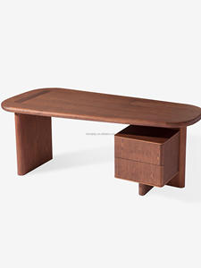 Escritorio DE OFICINA DE LUJO simple y moderno de diseñador nórdico de madera maciza con función de refrigeración para uso en ordenador - Product Image 2