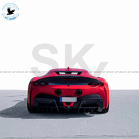 Spoiler sayap belakang serat karbon OEM SF-90 2019-2025 untuk Ferrari SF90