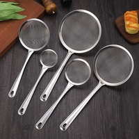Offre Spéciale acier inoxydable maille vidange ménage filtre à huile cuisine épaissie acier fuite maille huile mousse cuillère