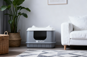 Large Capacity Enclosed <strong>Plastic</strong> Automatic <strong>Cat</strong> Litter <strong>Box</strong> 65L Inner Space Eco-Friendly Odor Control Easy Cleaning Accessory - Product Image 3