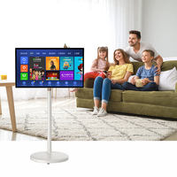 Monitor Portátil Inteligente con Pantalla Táctil de 24, 27 y 32 Pulgadas, Android 12, Batería Integrada, con Retroiluminación LED FHD y Ruedas