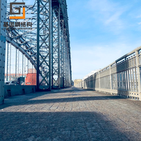 Puente de Acero Galvanizado por Inmersión en Caliente, Estructura de Acero Antioxidante para Cruce de Ríos, Carreteras y Vías