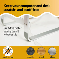 Soporte Modular de Aluminio para Laptop, Ahorra Espacio, Base Elevadora con Enfriamiento para Escritorio de Oficina