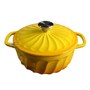 Gran oferta, cocina casera personalizada, cocina de hierro fundido esmaltado multicolor, Horno Holandés, olla, cazuela, utensilios de cocina - Product Image 4