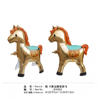 Ballon animal 4D licorne cheval en mouvement découpé à la forme, écologique, en gros, pour anniversaire d'adolescents, fête à thème ferme et conte de fées