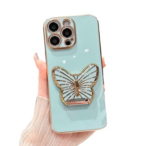 Nuevo Soporte Adhesivo para Teléfono con Diseño <span class=keywords><strong>de</strong></span> Mariposa, Soporte <span class=keywords><strong>de</strong></span> Escritorio para Chicas, Uso Horizontal y Vertical, Estilo TikTok - Product Image 5
