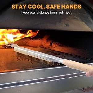 Cepillo de Limpieza Profesional para <span class=keywords><strong>Horno</strong></span> de <span class=keywords><strong>Pizza</strong></span> con Raspador, Herramienta de Limpieza de Piedra para <span class=keywords><strong>Pizza</strong></span> con Mango Largo para Accesorios de <span class=keywords><strong>Horno</strong></span> de <span class=keywords><strong>Pizza</strong></span> al Aire Libre - Product Image 5