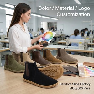 <span class=keywords><strong>Bottes</strong></span> Chelsea minimalistes pour femmes, fabricant OEM, chaussures à bout large, fournisseur personnalisé pour les marques européennes et américaines - Product Image 6