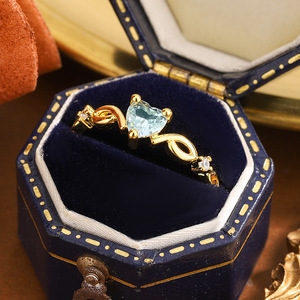 Anillos de Plata 925 con Circonia Cúbica para Mujer, Compromiso, Boda, Joyería de Lujo Hipoalergénica, Venta al por Mayor - Product Image 1