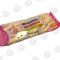 Guirlandes de guimauves torsadées arc-en-ciel saveur fruitée en sachet – Confiserie moelleuse