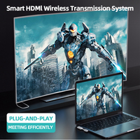 Transmetteur sans fil JMC HDMI Kit d'extension 1080P Transmetteur et récepteur Port type-c Adaptateur vidéo sans fil