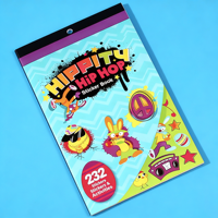 232 autocollants Hippity Hip Hop pour Pâques, livre d'autocollants lapin et poussin, et activités pour enfants, loisirs créatifs, scrapbooking et décoration de Pâques