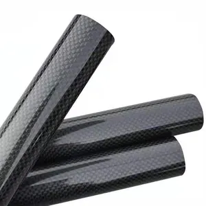 roll wrapped carbon fiber tube