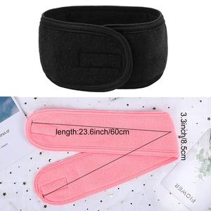 ที่คาดผมสำหรับอาบน้ำผ้าไมโครไฟเบอร์ผูกผมสำหรับแต่งหน้าโลโก้แบบปักโลโก้ได้ตามต้องการ - Product Image 3