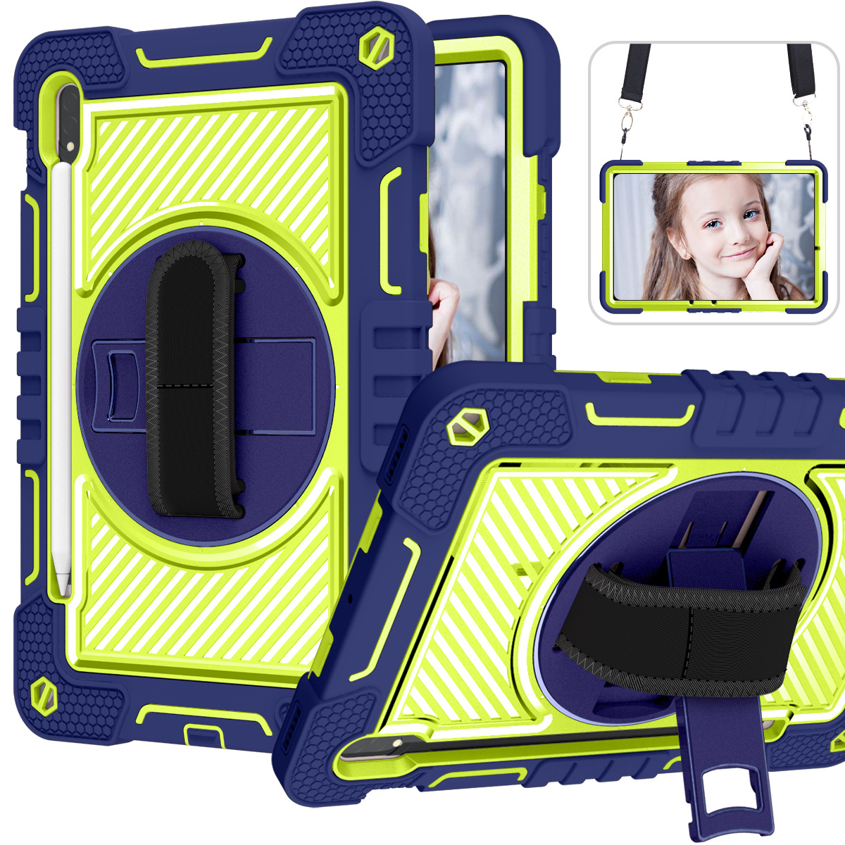 Navy Blue Yellow Green