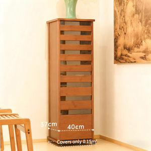 Mobile Portagioielli in Bambù Personalizzato con 9 Cassetti e Ruote - Product Image 3