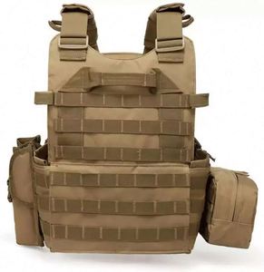 Gilet tactique de sécurité réglable et durable en tissu Oxford, compatible Molle, pour porte-plaques, certifié BSCI - Product Image 1