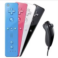 Télécommande de contrôleur de jeu sans fil 2 en 1 de haute qualité pour contrôleur Wii Nunchuck Joypad Gamepad sans accélérateur