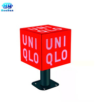 Nuovo Design Led Display per Display pubblicitario digitale creativo all'aperto impermeabile rotante cubo magico Led Poster Display
