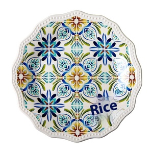 Plato plano de Pasta occidental en relieve de arte doméstico americano europeo, plato de cerámica Mediterráneo desechable, <span class=keywords><strong>platos</strong></span> y <span class=keywords><strong>platos</strong></span> de porcelana - Product Image 5
