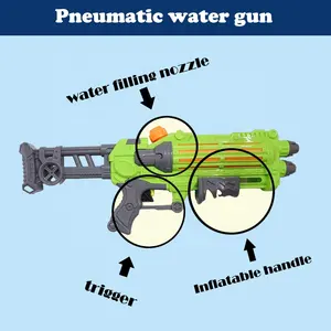 2024 New Products Green Water Gun Water Squirter Toy Children Summer Toy Beach Game For Kids