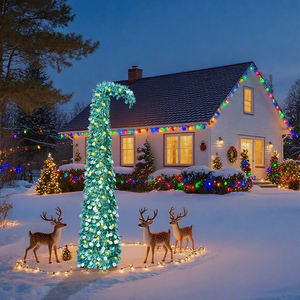 Árbol de Navidad con Cuello Torcido <span class=keywords><strong>y</strong></span> Láser Azul, Decoración Navideña de Pie, Artículo Decorativo para las Fiestas - Product Image 5