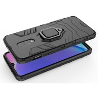 Coque de téléphone portable antichoc robuste avec support de voiture et anneau, motif animalier, en TPU+PC, pour OnePlus 7/7T/6T – En stock, offre spéciale