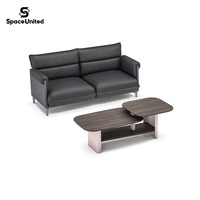 SpaceUnited Preisgünstiges Kommerzielles Sofa Büro Modernes Mikrofaser-Ledersofa Büromöbel
