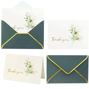 Usine chinoise Livraison rapide Cartes de remerciement Carte de voeux Carte d'achat avec enveloppe pour les services d'emballage et d'impression - Product Image 4