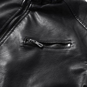 Giacca di pelle da uomo di alta qualità all'ingrosso giacca di Bomber Casual di nuovo Design per giovani uomini - Product Image 5