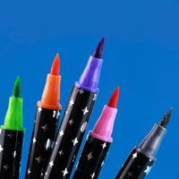 Kit de stylos marqueurs à double pointe brillants et scintillants GP 12 couleurs, peinture acrylique fine pour le dessin des enfants, bricolage