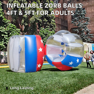 <span class=keywords><strong>Ballon</strong></span> Zorb Gonflable en PVC pour Adultes - Équipement <span class=keywords><strong>de</strong></span> Fitness Étanche et Portable, <span class=keywords><strong>Ballon</strong></span> d'<span class=keywords><strong>Exercice</strong></span> Durable - Product Image 2