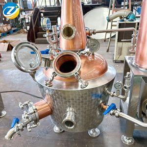 Destilador <span class=keywords><strong>de</strong></span> Cobre ZJ <span class=keywords><strong>de</strong></span> 100L <span class=keywords><strong>de</strong></span> Fácil Operación con Condensador Grande para Whisky <span class=keywords><strong>de</strong></span> Grano y Vino con Sabor Auténtico - Product Image 3