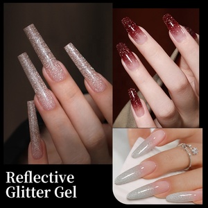 Esmalte de <span class=keywords><strong>Uñas</strong></span> en Gel BORN PRETTY PRO Super Flash, Venta al por Mayor, 15 ml, Sin HEMA ni TPO, Vegano, Removible, Arte de <span class=keywords><strong>Uñas</strong></span>, Gel Reflectante UV con Purpurina - Product Image 4