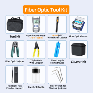 Kit de Corte de Fibra Óptica FC-6S, Juego de Herramientas de Empalme en Frío FTTH con Medidor de Potencia, VFL y Pelacables, 1 Año de Garantía, Venta al por Mayor de Fábrica - Product Image 4