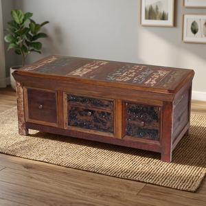 Muebles de decoración para el hogar, mueble INDUSTRIAL VINTAGE con 3 cajones, respetuoso con el medio ambiente, de Japón - Product Image 3