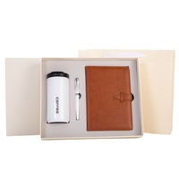Fournitures scolaires de bureau Cadeau d'entreprise Papeterie Cahier magnétique Coffret cadeau avec stylo et bouteille personnalisable
