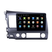 10.1 pouces 2 DIN GPS Navigation lecteur multimédia autoradio unité principale Android Auto Radio pour Honda Civic 2005-2012