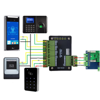 Convertisseur Répartiteur Wiegand à 1 Entrée Lecteur RFID et 4 Sorties Contrôleurs d'Accès, Modèle WST-WG2WG4 PC+PCB, Vente Chaude