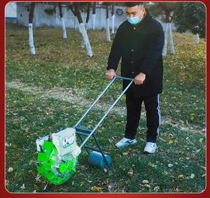 Petites graines à tambour rotatif Cacahuètes Blé Maïs Mini semoirs d'<span class=keywords><strong>engrais</strong></span> à poussée manuelle - Product Image 2