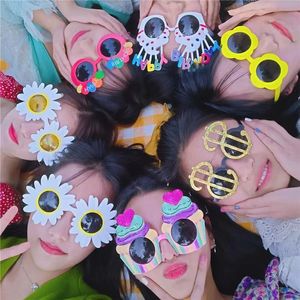 משקפי שמש מסיבה חידוש לב כריש ארנב unicorn פרפר תמונה תא אביזרים משקפיים מסיבת יום הולדת - Product Image 1