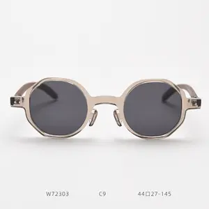 브랜드 편광 선글라스 남여 공용 레트로 편광 렌즈 탄소 섬유 사원 빈티지 안경 남성/여성용 선글라스