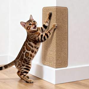 Griffoir d'angle mural moderne en sisal pour <span class=keywords><strong>chat</strong></span>, protection <span class=keywords><strong>anti</strong></span>-griffures pour portes et meubles, idéal pour chats d'intérieur - Product Image 3