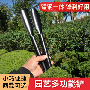 Pala de Jardinería de Acero al Carbono Directa de Fábrica, Forma de Cuchara, Negra, 1.2mm de Grosor, Mango Recto para Excavar Tierra y Cosechar - Product Image 5